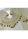 Style Roof New Wedding Necklace Earrings And Tika Bridal Jewellery Latest Collection 1109 MAROON